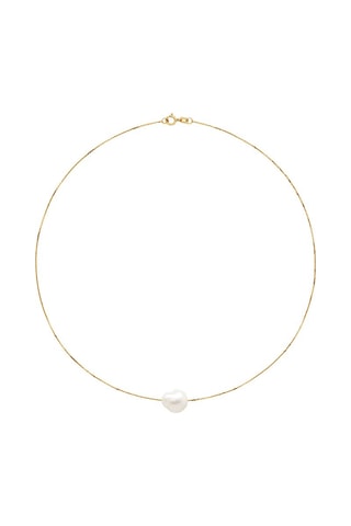 Collana - Oro giallo e perla coltivata d’acqua dolce