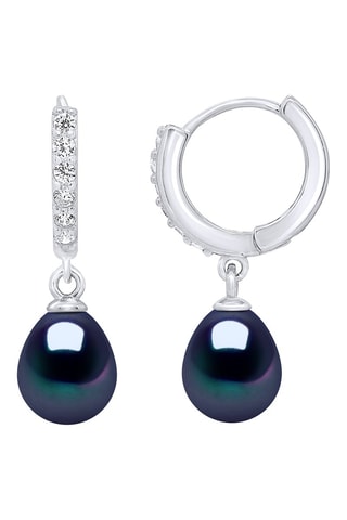 Orecchini a cerchio - Argento e perle coltivate d’acqua dolce