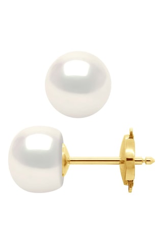 Puces - Or jaune et perles de culture d’eau douce