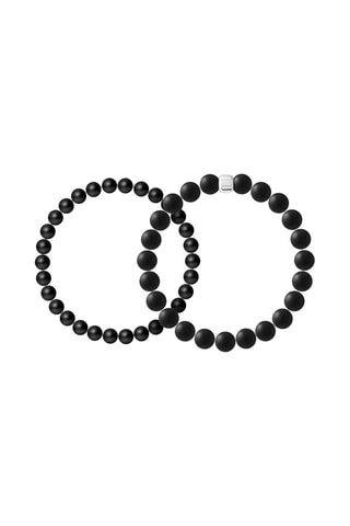 2 bracciali Argento e agate