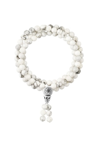 Bracciale - Howlite e argento