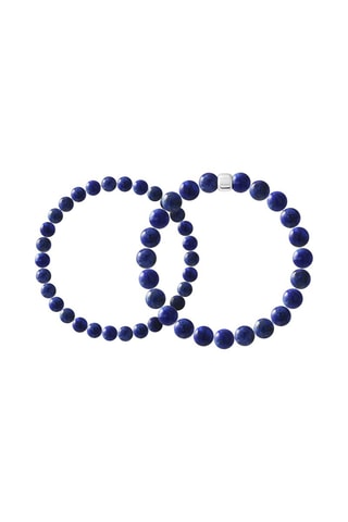 2 bracciali Argento e lapislazzuli