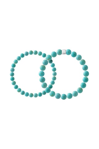 2 bracciali Argento e turchesi