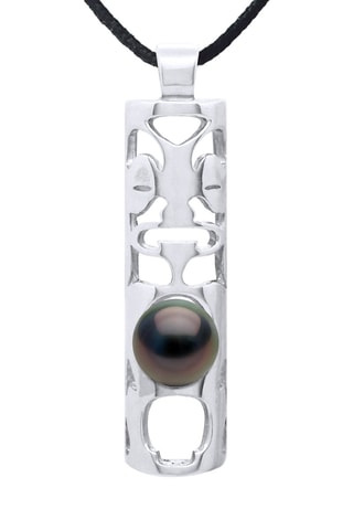 Collana - Argento e perla coltivata di Tahiti