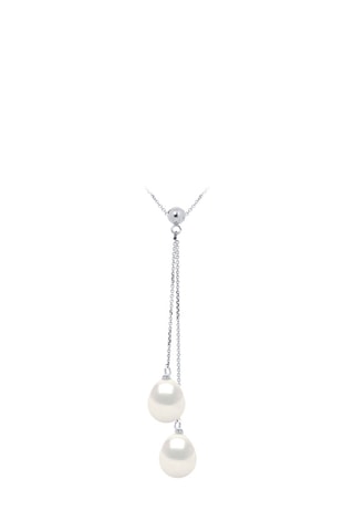 Collana - Oro bianco e perle coltivate d’acqua dolce