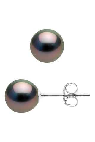 Orecchini - Oro bianco e perle coltivate di Tahiti