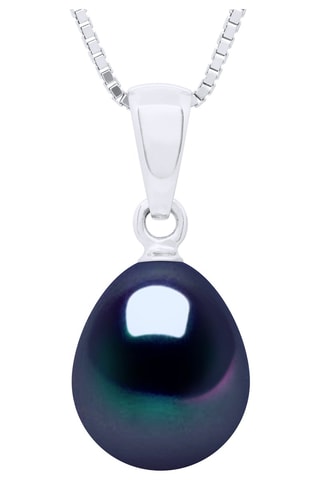 Ciondolo - Oro bianco e perla coltivata d’acqua dolce