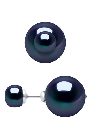 Orecchini double face - Argento e perle coltivate d’acqua dolce