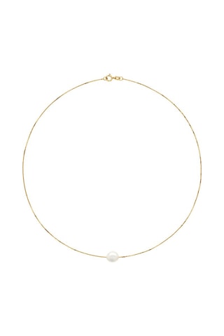 Collana - Oro giallo e perla coltivata d’acqua dolce