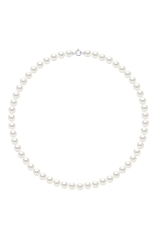 Collana - Oro bianco e perle coltivate d’acqua dolce