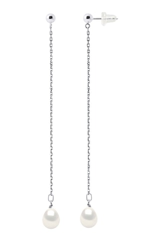 Orecchini - Oro bianco e perle coltivate d’acqua dolce