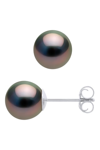 Orecchini - Oro bianco e perle coltivate di Tahiti