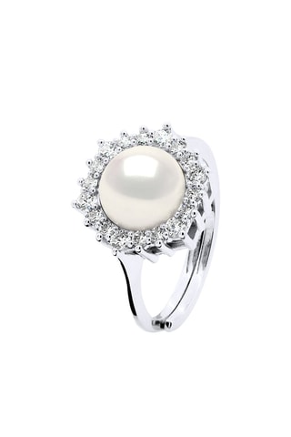 Anello - Argento e perla coltivata d’acqua dolce