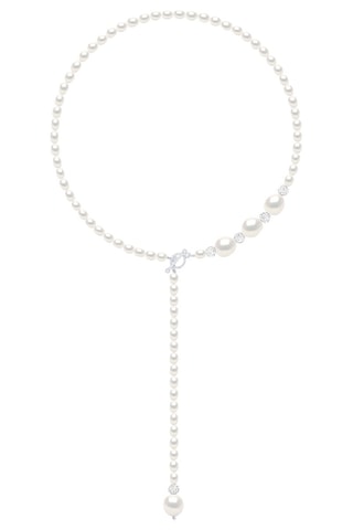 Collana sautoir - Argento e perle coltivate d’acqua dolce