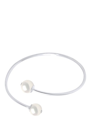 Bracciale bangle - Argento e perla coltivata d’acqua dolce