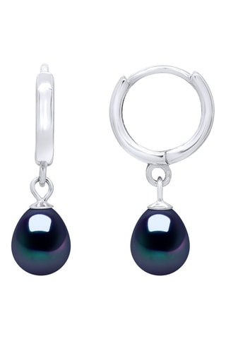 Orecchini a cerchio - Argento e perle coltivate