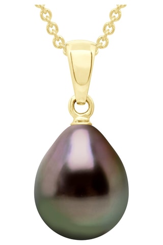 Ciondolo - Oro giallo e perla coltivata di Tahiti