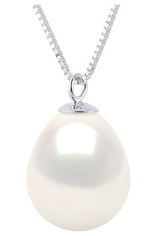 Collana - Oro bianco e perla coltivata d’acqua dolce