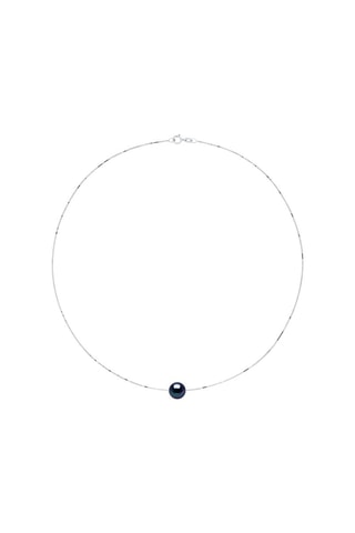 Collana - Oro bianco e perla coltivata d’acqua dolce