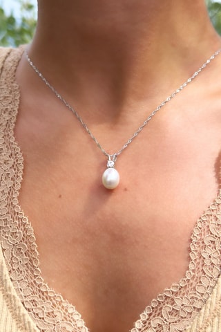 Collana - Argento e perla coltivata d’acqua dolce