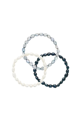 3 bracciali - Perle coltivate d’acqua dolce