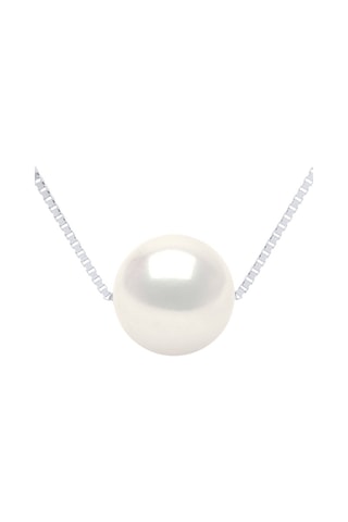 Collana - Oro bianco e perla coltivata d’acqua dolce