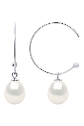 Orecchini a semicerchio - Argento e perle coltivate d’acqua dolce