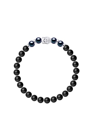 Bracciale - Argento, agate e perle coltivate d’acqua dolce