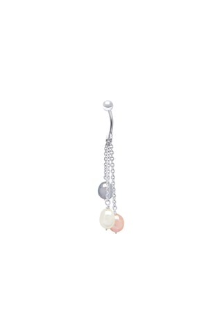 Piercing ombelico - Argento e perle coltivate d’acqua dolce