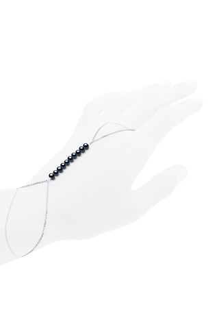 Catenina da mano - Argento e perle coltivate d’acqua dolce