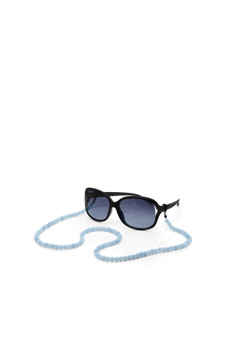 Catenina per occhiali - Acquamarina