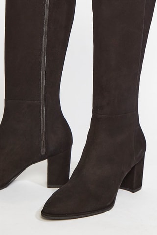 Bottes en cuir de chèvre Hettie - Noir