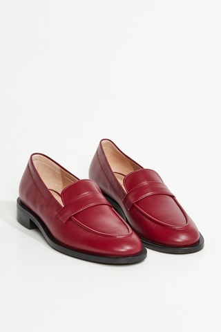 Mocassins en cuir de veau Palmer - Bordeaux