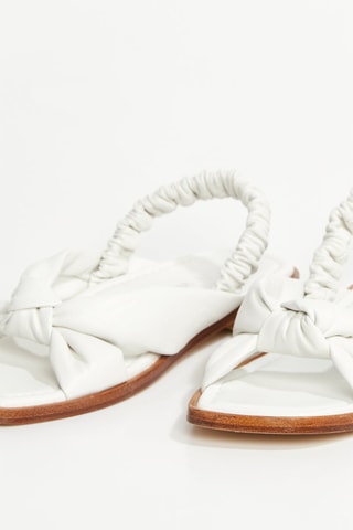 Sandales en cuir d’agneau  Playa - Blanc