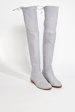 Cuissardes en cuir de chèvre Lowland - Gris clair