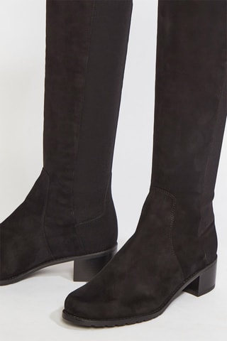 Bottes en cuir de chèvre nubuck Reserve - Noir