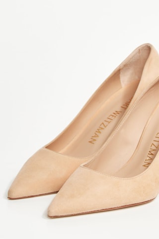 Escarpins en cuir de chèvre nubuck Stuart - Beige