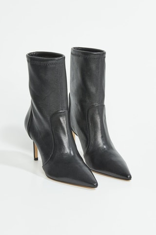 Bottines en cuir d’agneau Stuart - Noir