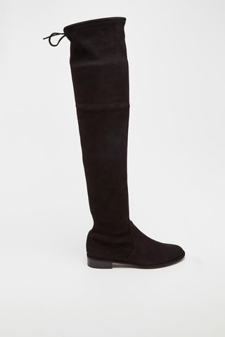 Cuissardes en cuir de chèvre Lowland - Noir - Stuart Weitzman