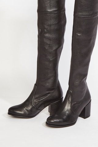 Bottes en cuir d’agneau Tieland - Noir