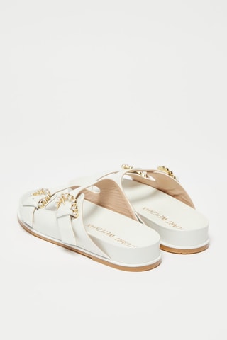 Mules en cuir Piper Blanc - Stuart Weitzman
