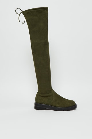 Cuissardes en nubuck Lowland Kaki - Stuart Weitzman