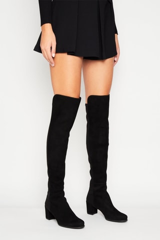 Cuissardes en nubuck City Noir 