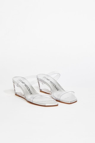 Mules compensées Lucite Aleena - Transparent