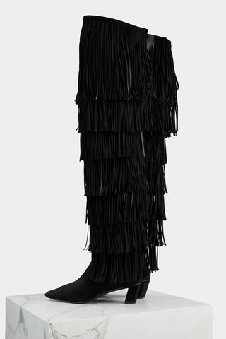 Cuissardes en cuir - Noir