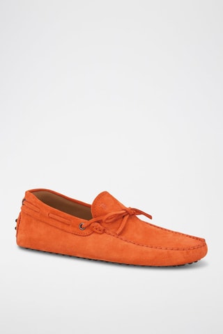Mocassins en cuir - Orange