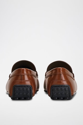 Mocassins vernis en cuir - Marron