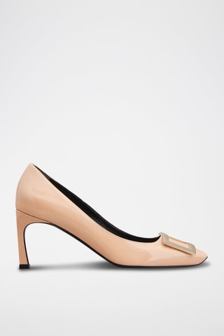 Escarpins vernis en cuir - Rose pâle