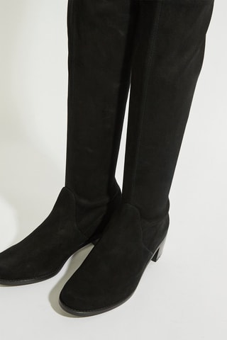 Cuissardes en cuir - Noir