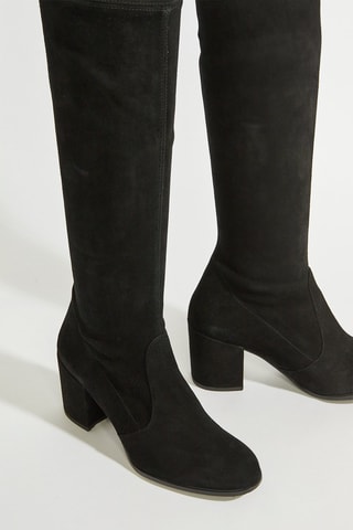 Cuissardes en cuir - Noir